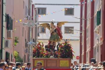 Telde rinde pleitesía a San Miguel en Valsequillo (Foto Francisco Javier Santana y TA)